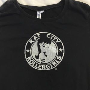 Roller derby rat city tee xl - medium